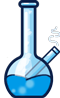 Illustration einer Bong / Wasserpfeife Bong / Wasserpfeife